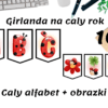 Girlanda na cały rok - Biedronkowe litery oraz obrazki