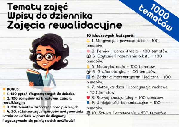 Gotowe Wpisy do dziennika Rewalidacja pomysły i inspiracje Tematy Zajęcia Rewalidacyjne