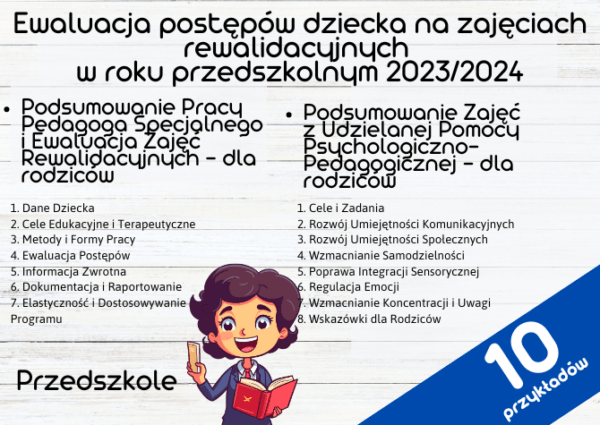Ewaluacja postępów dziecka na zajęciach rewalidacyjnych w roku przedszkolnym