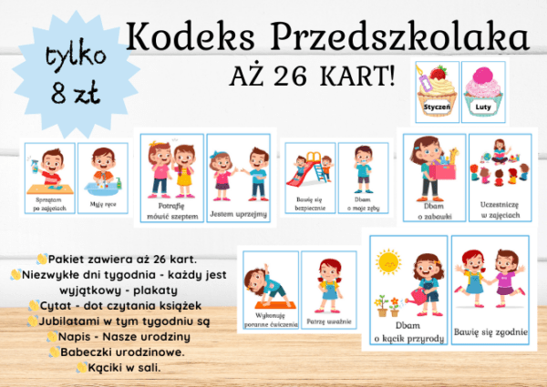 Kodeks Przedszkolaka / Grupy/ Świetliczaka / Świetlików