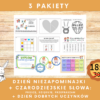 ❤️Dzień Niezapominajki i życzliwości  (11 zł) ❤️Czarodziejskie słowa: Proszę, dziękuję, przepraszam  (10 zł) ❤️Dzień Dobrych Uczynków ❤️( 9zł) Teraz możesz zakupić te 3 pakiety w cenie 18 zł
