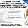 Dziennik Praktyk Przygotowanie pedagogiczne – nauczyciele przedmiotów ogólnokształcących (szkoła podstawowa i ponadpodstawowa) 150 godzin