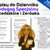 Wpisy do Dziennika Pedagog Specjalny Przedszkole i Zerówka