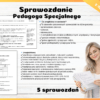 Sprawozdanie Pedagoga Specjalnego