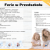 Ferie w Przedszkolu