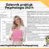 Dziennik praktyk Psychologia 240 h w Poradni Psychologiczno-Pedagogicznej