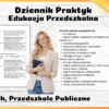 Dziennik Praktyk Pedagogika Przedszkolna 240 h