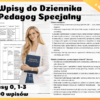 Wpisy do Dziennika Pedagog Specjalny
