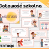 „Grafika promująca prezentację Gotowość szkolna – plik PPTX, 30 slajdów”